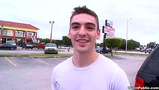 Rooftop Romp with Ryan Rockford: Thrilling Public Threesome Ending in Dual Explosions