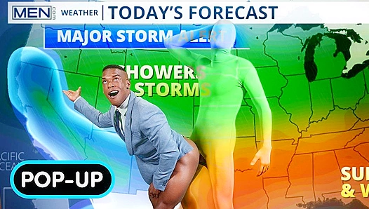 Adrian Hart Gets Hammered by Chris Damneds Thick Cock on Live Weather Report - GayPornHub
