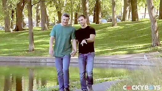 Caleb and Gabriels Sizzling Bareback Ride Swap Leaves Them Breathless – CockyBoys