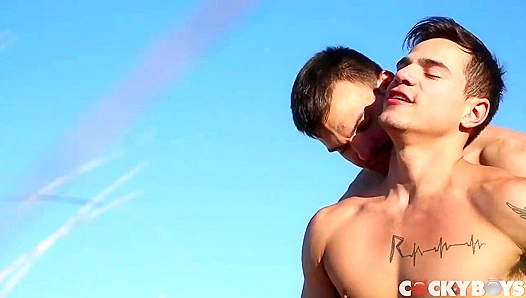 Jason Maddox Levi Karters Wild Steamy Rendezvous - CockyBoys Outdoor Anal Thrills 18+