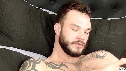 Vadim Blacks Hung Thigh-Rider Cliff Jensen Takes Vadim Deep in Raw, Thrusting