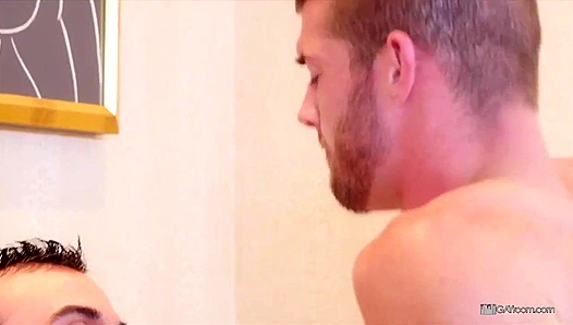 Steamy Threesome Escalates to Messy Facial Finish for Tryp, Bates Mason – GayXXX