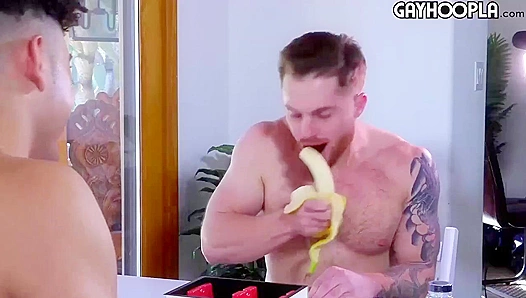 Austin Martins Thick Cock Gets Aroused by Hands-On Hunk - GayHoopla