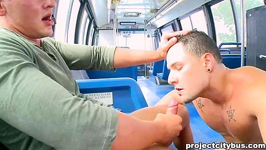 Rough Public Ride: John Stones Hung Throb Fucks Wild on the Bus - 18+