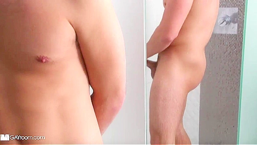 Zeus Michaels Thorough Showdown with Michael DelRays Tight Hole in Steamy Shower Romp