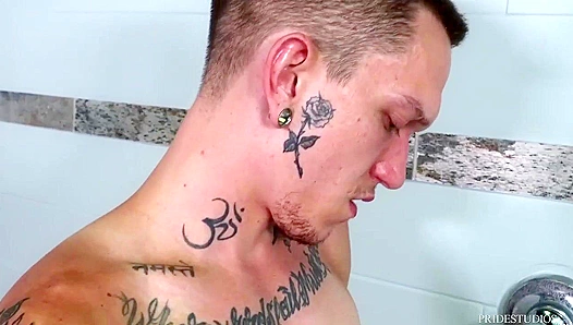 Steamy Shower Splash: Chandler Dexx Savoring Massive Boners in Scorching Showdown – 18+