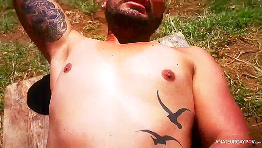 Sultry Summer Fling: Romeo Davis Takes His Ass on a Wild Outdoor Pound