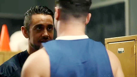 Dante Colle and Michael Bostons Intense Dual Thrust with a Chiseled Beefcake -