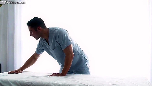 Sensual Massage Turns into Steamy Rear Action with Hunky Seth