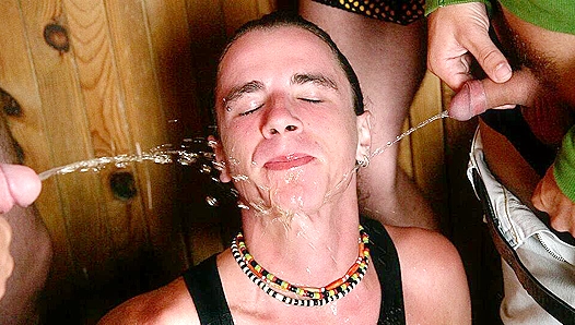 Marty Reilly Fully Immersed in Steamy Gang Bang Thrills – GayXXX