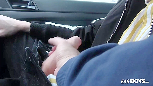 Snowed In Alone No More: Jerzy Foxs Commanding Handjob - EastBoys