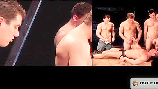 Chad Hunt Surrenders to Hung Mens Steamy Cock Thrusts in Wild Gay Gang Bang – HotHouse