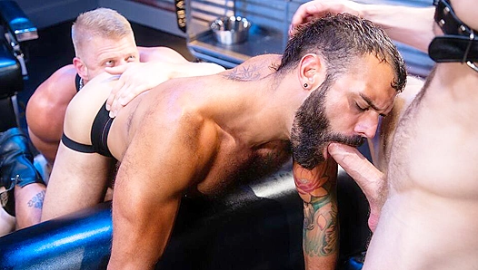 Logan Stevens Overwhelmed by Three Thick-Cocked Stallions – RagingStallion