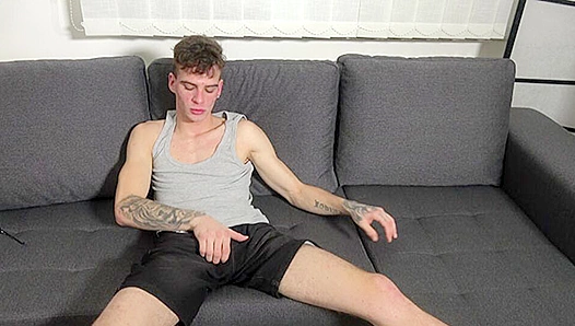 Flavios Pleasure Peaks as He Moans Through Intense Solo Session with Roys Thick Cock –