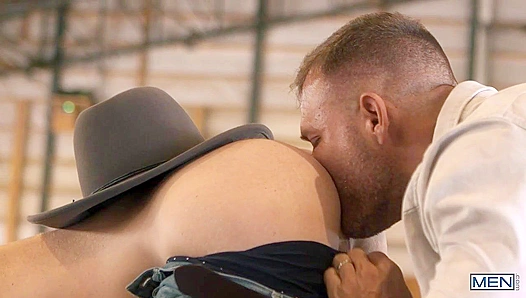 Austin Wolf and Tim James Get Wild in Hayloft Threesome - GayPornHeat 18+