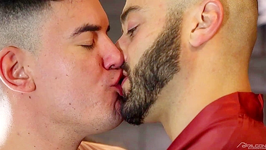 Drenched In Sweat, Drawn To Raw Desire As Ripped Studs JC Drew Pump Iron Then Pound Each