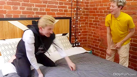 Bareback Mountain Mayhem: Handsome Blond Teens Get Stacked on Chiseled Beefcake Abells