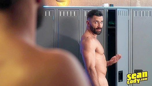 Sweaty Muscle Hunk Levi Hayden Showcases Chiseled Gym Body for SeanCodyX