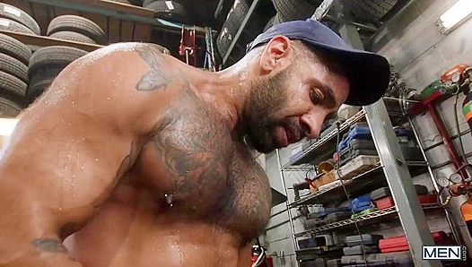 Rough Raw Rides: Hairy Alpha Mates Chuck Mateo Conquer Each Others Tight Holes – GayPornX