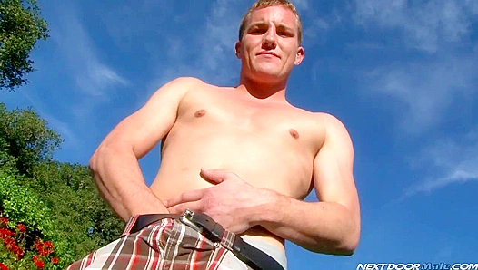 Neighboring Temptation: Alex Andrews Urgent Masturbation Session Exposes His Aching
