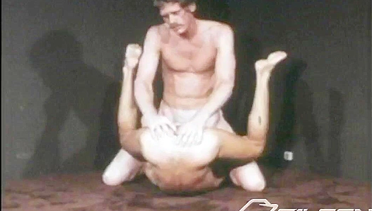 Retro Raunch: Big John Dominates Tom Clines Classic Bubble Butt in Anal Rampage at Falcon