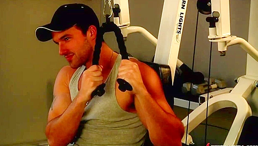 Flexing Muscle Beauty in Sweat-Soaked Home Workout - Tempting Fitness Flava for Hungry