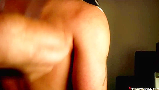 Flexing Muscle Beauty in Sweat-Soaked Home Workout - Tempting Fitness Flava for Hungry