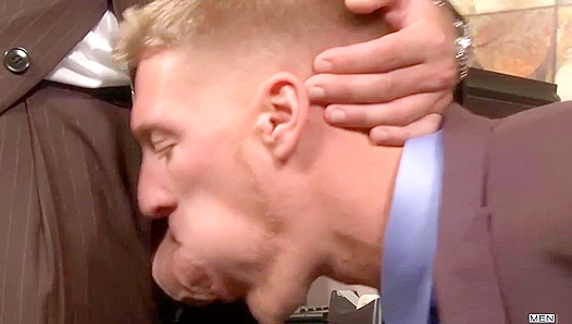 Fueling Office Desires: Gavins Hung Thirst Quenched by Beefy Coworker Girth – 18+