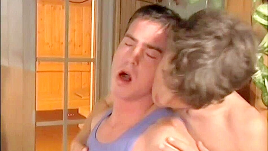 Bill Brown Sweats Through Sizzling Threesome Orgy - GayXXX