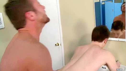 Horny Jocks Go Wild - Trevor Jesses Steamy Butts Get Played Rough After Class - 18+