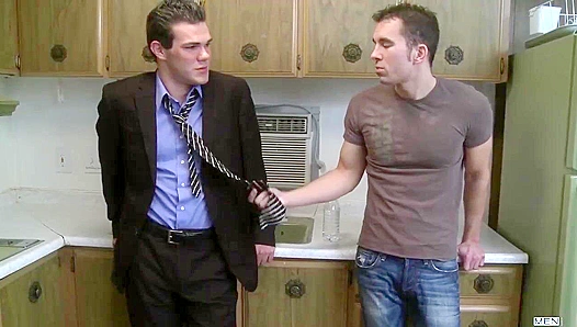 Steamy Office Encounter: Dylan Hausers Hot Rear Action with Leon Knight - Wild Gay Sex