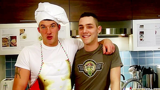 Steamy Kitchen Clash: Trystan Bull Johan LaPointe Engage in Sizzling Sex – 18+
