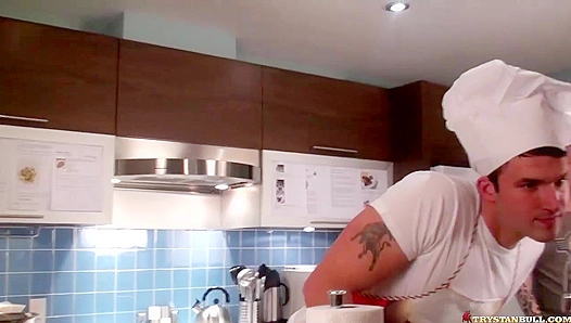 Steamy Kitchen Clash: Trystan Bull Johan LaPointe Engage in Sizzling Sex – 18+
