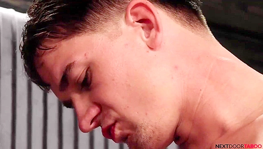 Next Door Heat: Brandons Thick Cock Stretches Evan Tight as They Fuck in Missionary Bliss