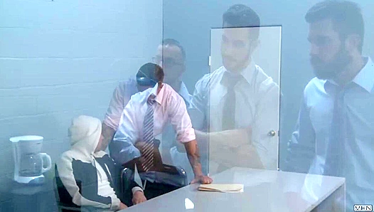 Searing Heat in the Interrogation Chamber: Damien Stones Men Unleash a Wild, Cum-Drenched