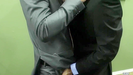 Tyr Alexander Asserts Total Control Over Jimmy Fanz in a Sultry Workplace Threesome -
