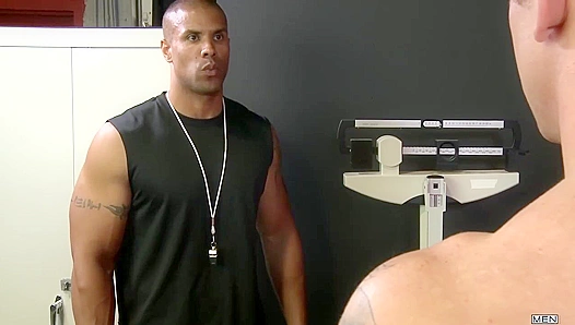 Raw Gym Class Rendezvous: Robert Axels Throat-Fucking of Adam Hardy Ignites Their Secret