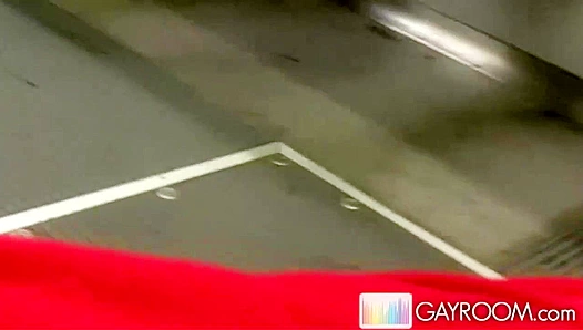 Adam Russos Wild Elevator Ride: Steamy Gay Hookup Unleashed in a Tight Space XXX