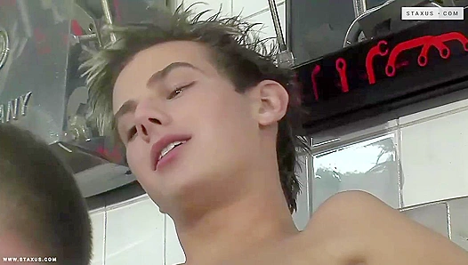 Steamy Garage Threesome: Nicky, Thomas, and DeLong Pound Raw in Passionate Heat – GayXXX