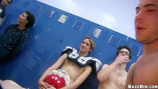 Muscular Athletes Devour Each Others Throats in Steamy Post-Game Threesome – Haze Him
