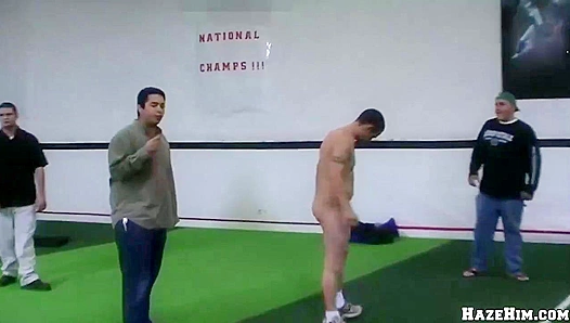 Muscular Athletes Devour Each Others Throats in Steamy Post-Game Threesome – Haze Him