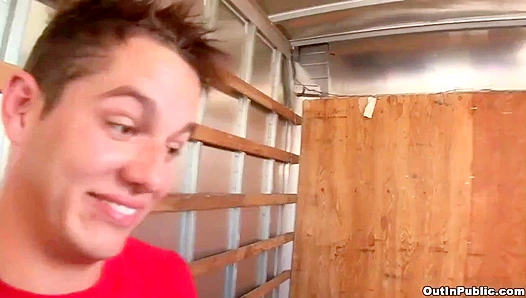 Hunter Ford Claims Dylan Roberts in Sizzling Street Hook-Up – Raw Public Pick-Up