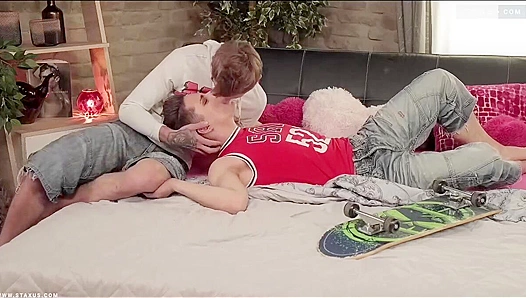 Wild Rivalry Ignites: Skater Heartthrobs Aaron Aidens Fierce Fuck Fest – 18+