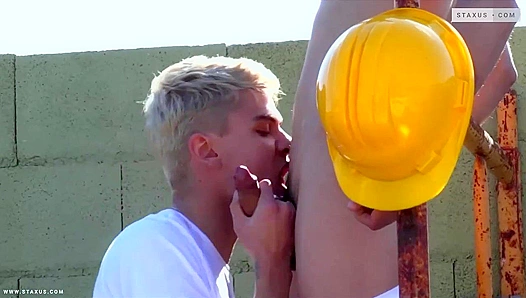 Hard Hats Off: Mike Cole Titus Snow Get Down N Dirty On The Scorching Construction Site –