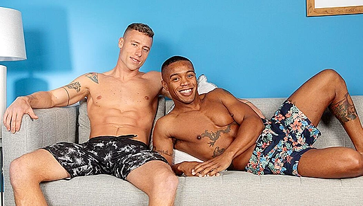 Justins Steamy Encounter: Hot Neighbour Flava As Justin His Nextdoor Buddy Get Down