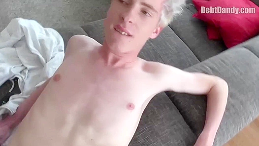 Bleached Blonde Boy Sucks and Takes Hard Dick as Debt Payment – Dandy Gets Pounded
