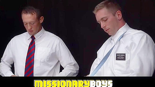 Elders Oral Initiation: Mormon Boy Learns Intense Throat-Fucking from Giant Toys at