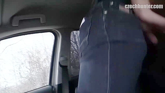 Muscle Hunk Takes Backseat Ride Hard – Steamy Gay Threesome Action 18+