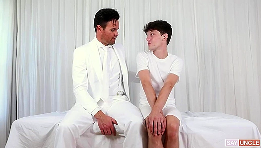 Steamy Rear Entry: Beau Reeds Hung Throat Gets Plowed by Edward Terrants Massive Cock on