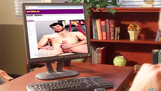Colby Keller and Jessie Colters Intense Office Anal Threesome: Raw Steamy Action